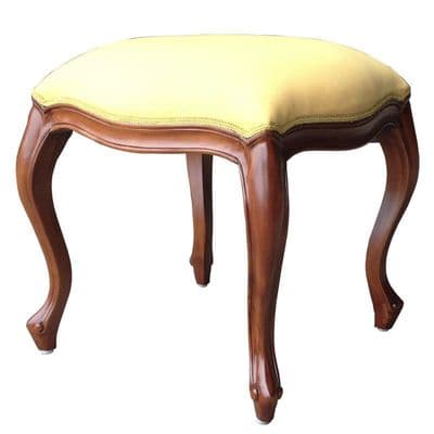 Elegant Stool in Mahogany