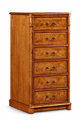Filing Cabinet with Three Drawers in Burr Walnut