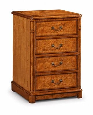 Filing Cabinet with Two Drawers in Burr Walnut