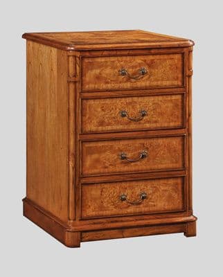 Filing Cabinet with Two Drawers in Burr Walnut