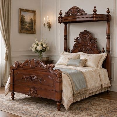 Four Poster Half Tester Bed