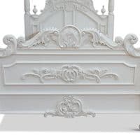 Four Poster Half Tester Bed in Antique White
