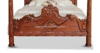 Four Poster Versailles Bed in Mahogany