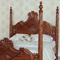 Four Poster Versailles Bed in Mahogany