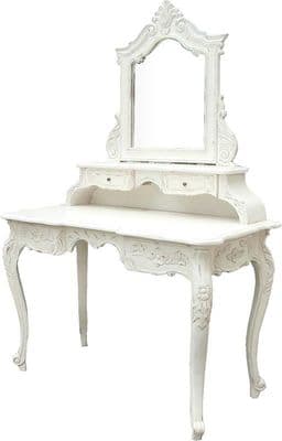 French Dressing Table in Antique White