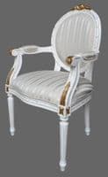 French Oval String Back Carver Chair