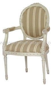 French Oval String Back Carver Chair
