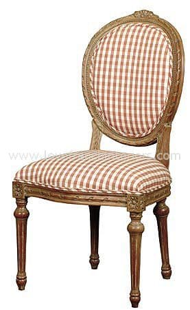 French Oval String Back Dining Chair