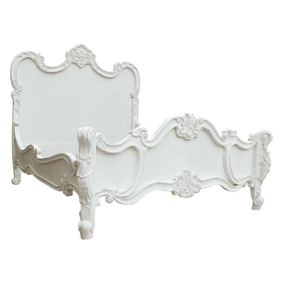 French Rococo Carved Bed