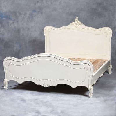 French Rococo Crested Bed