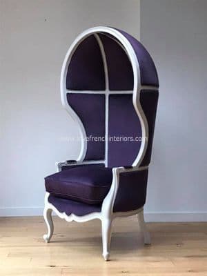 French Upholstered Porters Chair