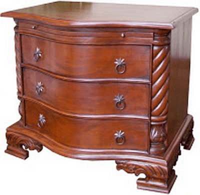 George III Serpentine Chest or Bedside
