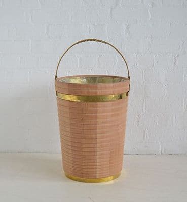 Georgian Irish Peat Bucket Medium Horizontal Stripe