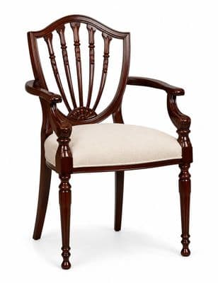 Georgian Shield Back Carver Chair