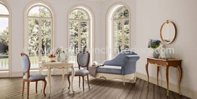 Glamour Living Room Collection in Blue