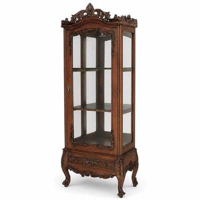 Glass Display Case with Single Door