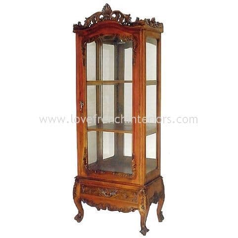 Glass Display Case with Single Door