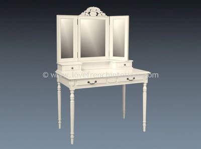 Isabelle Dressing Table in Antique White