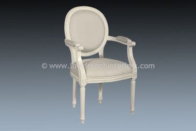 Isabelle Upholstered Chair in Antique White