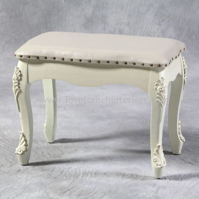 Large Stool in Cream