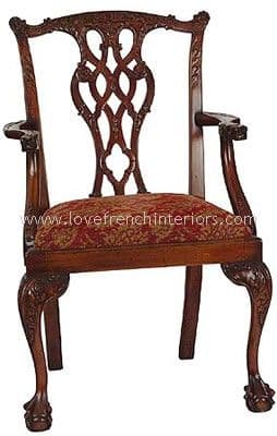 Lion Head Carver Chair