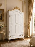 Louis Bespoke French Armoire Wardrobe no drawer