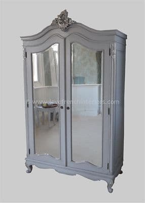 Louis Bespoke Mirrored French Armoire Wardrobe