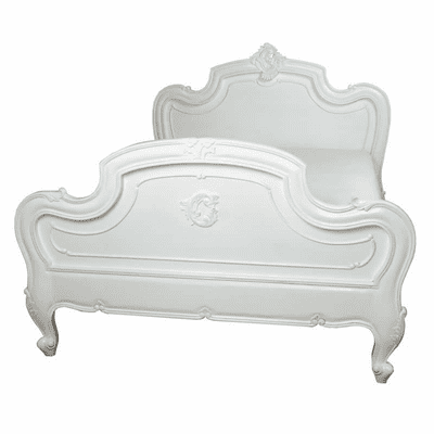 Louis Carved Bed in Antique White
