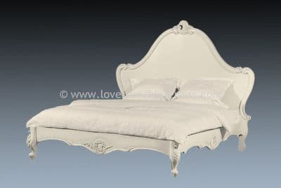 Louis Carved Bed in Antique White