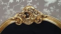 Louis Carved Bed in Gold