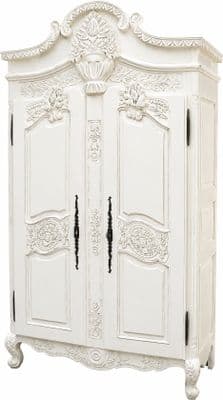 Louis Carved Double Armoire