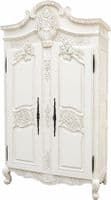 Louis Carved Double Armoire in Mahogany
