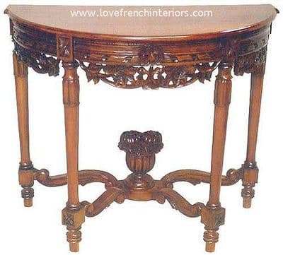 Louis Console / Hall Table in Mahogany