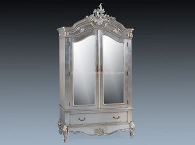 Louis Double Mirrored Armoire