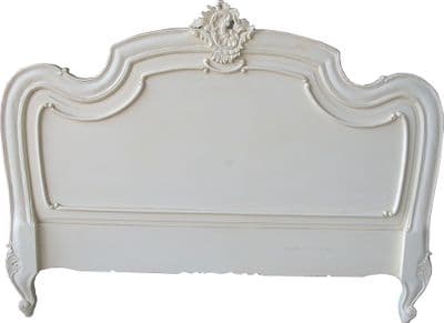 Louis Headboard Double Antique White
