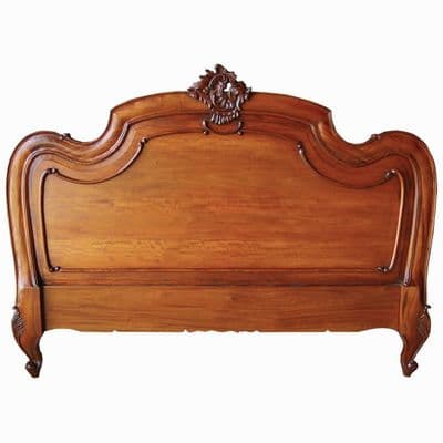 Louis Headboard Double Mahogany