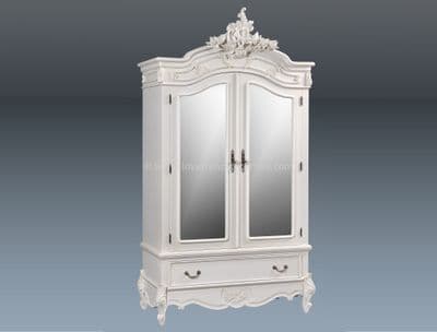 Louis Mirrored Double Armoire