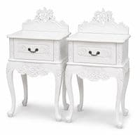 Louis One Drawer French Bedside Table