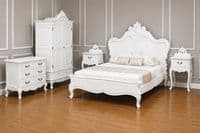 Louis One Drawer French Bedside Table