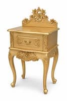 Louis One Drawer French Bedside Table