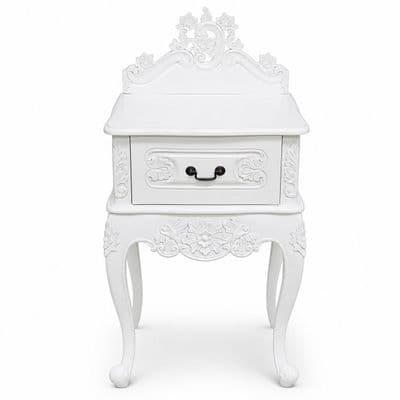 Louis One Drawer French Bedside Table