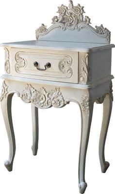 Louis One Drawer French Bedside Table