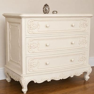 Louis Three Drawer French Chest