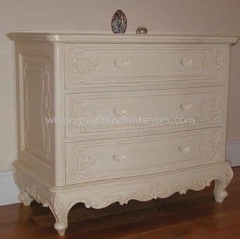 Louis Three Drawer French Chest