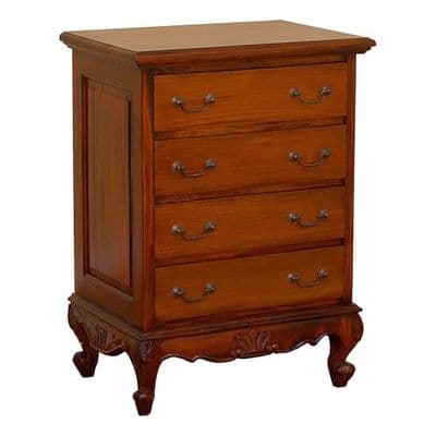 Low 4 Drawer French Chest
