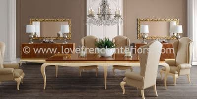 Luxus Dining Collection in Brown and Cream