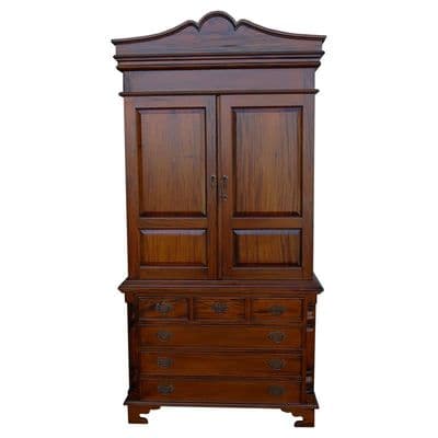 Mahogany Linen Press Cabinet or Wardrobe