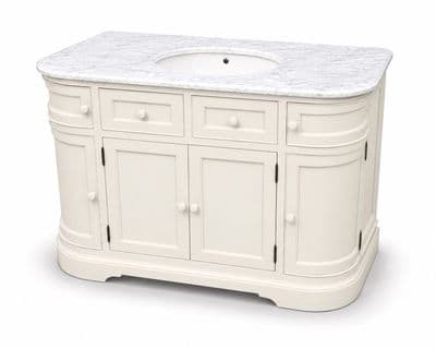 Medium Single Vanity Unit with Curved Sides