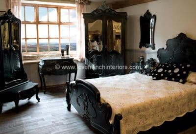 Noir Black Bedroom Set