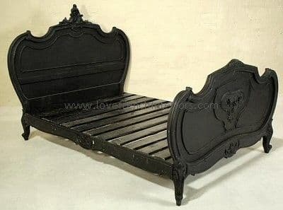 Noir Black French Bed